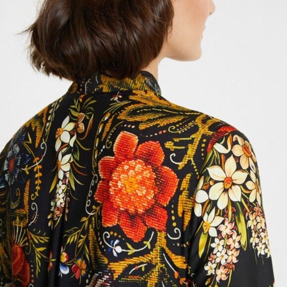 BRAND NEW Desigual by Christian Lacroix: Fall 2020 silk blouse - Picture 2 of 7